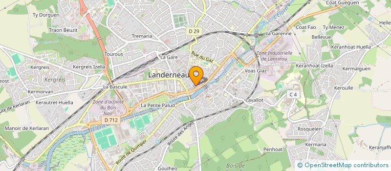 localisation de l'entreprise SOCIETE JOUCHET à LANDERNEAU