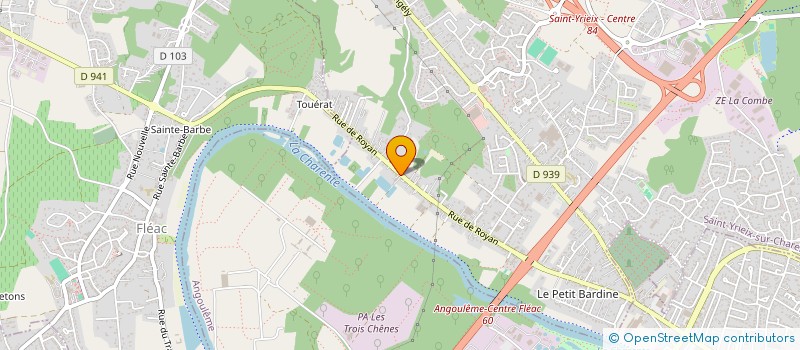 localisation de l'entreprise SOCIETE JP CONTAMINES à SAINT-YRIEIX-SUR-CHARENTE