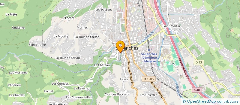 localisation de l'entreprise SOCIETE JPM SALLANCHES  SALLANCHES