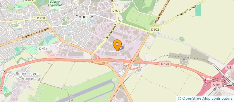 localisation de l'entreprise SOCIETE JUILLARD  GONESSE