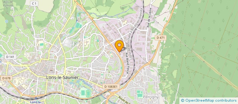 localisation de l'entreprise SOCIETE JURASSIENNE DE PNEUMATIQUES  LONS-LE-SAUNIER