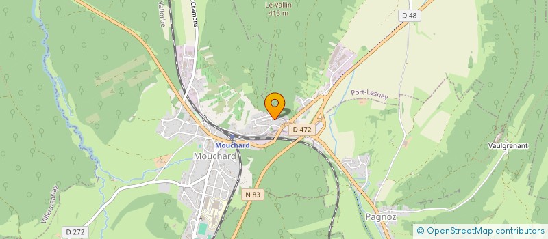 localisation de l'entreprise SOCIETE JURASSIENNE DES BOIS SECS à MOUCHARD
