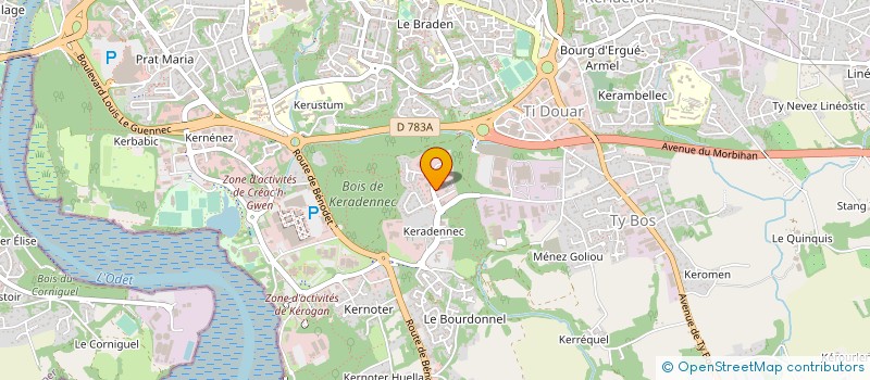 localisation de l'entreprise SOCIETE JURIDIQUE ET FISCALE DE L'ATLANTIQUE à QUIMPER