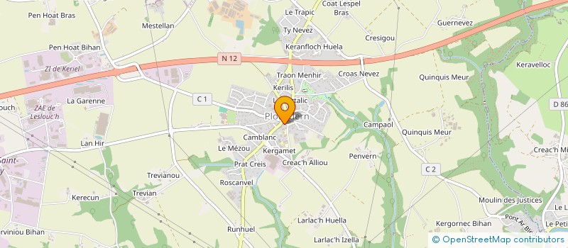 localisation de l'entreprise SOCIETE K à LANDERNEAU