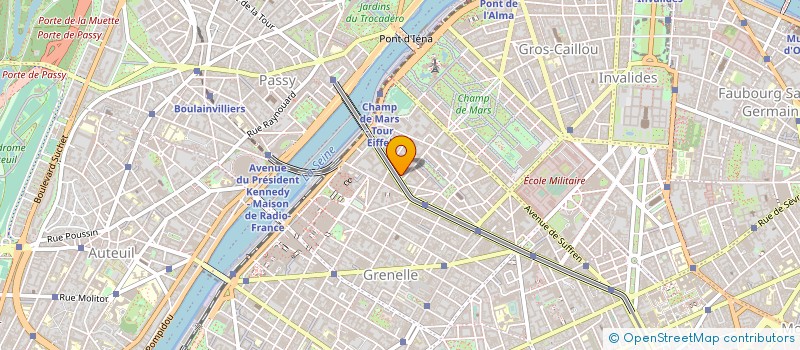 localisation de l'entreprise SOCIETE K.S.M.  PARIS