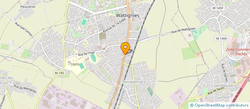 localisation de l'entreprise SOCIETE KACZMAREK  WATTIGNIES