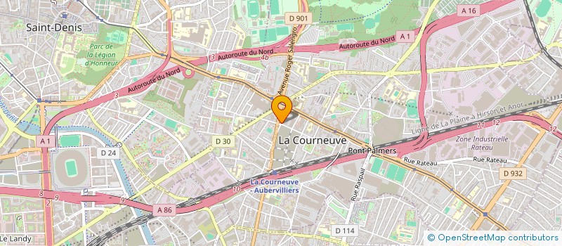 localisation de l'entreprise SOCIETE KALI DE COMMUNICATION à LA COURNEUVE