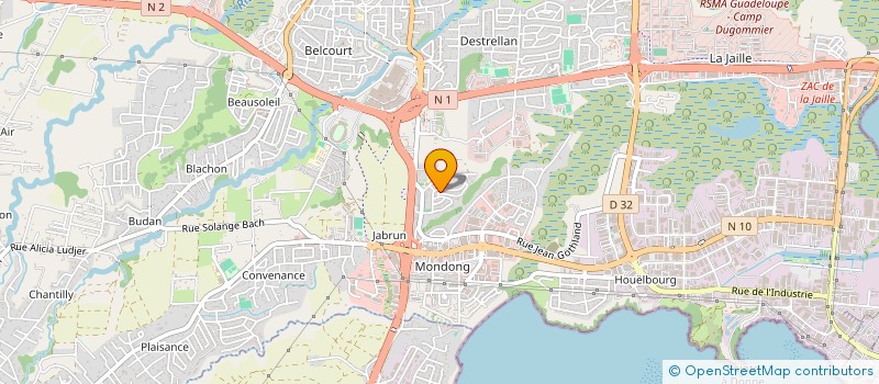 localisation de l'entreprise SOCIETE KARIBEENNE DE PROPRETE  BAIE MAHAULT