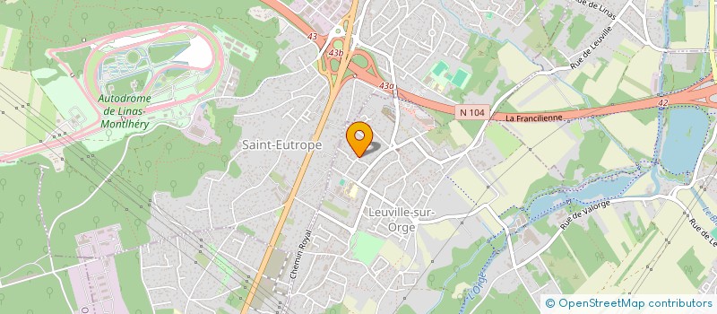 localisation de l'entreprise SOCIETE KBC à LEUVILLE-SUR-ORGE