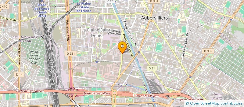 localisation de l'entreprise SOCIETE KBM à AUBERVILLIERS
