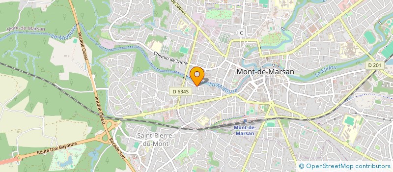 localisation de l'entreprise SOCIETE KBM à MONT-DE-MARSAN