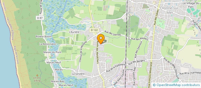 localisation de l'entreprise SOCIETE KEFRAN à LES SABLES D'OLONNE