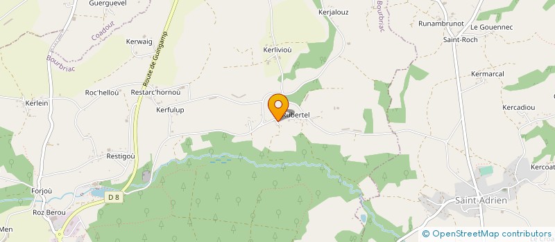 localisation de l'entreprise SOCIETE KERAVIS OLIVIER  BOURBRIAC