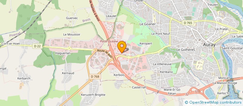 localisation de l'entreprise SOCIETE KERNIFLO à AURAY