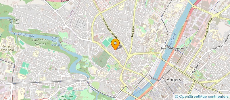 localisation de l'entreprise SOCIETE KINDEL POLLET ROUGIER à ANGERS