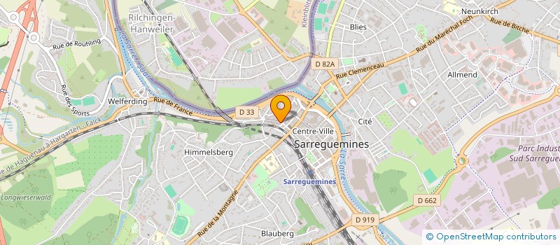 localisation de l'entreprise SOCIETE KIRSCH ET CIE  SARREGUEMINES