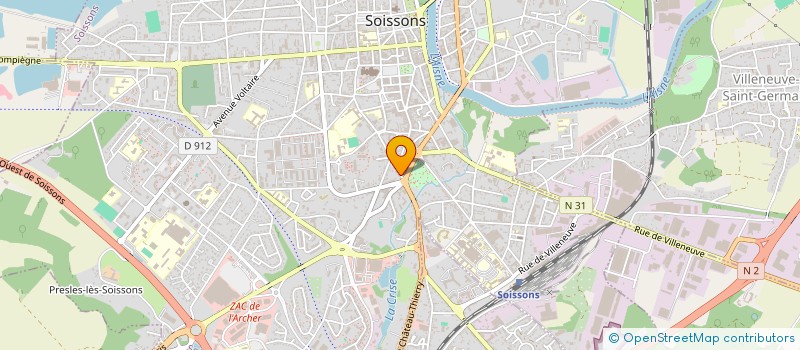 localisation de l'entreprise SOCIETE KRISI à SOISSONS