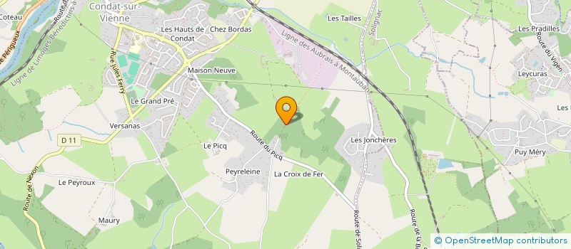 localisation de l'entreprise SOCIETE KSF à CONDAT-SUR-VIENNE