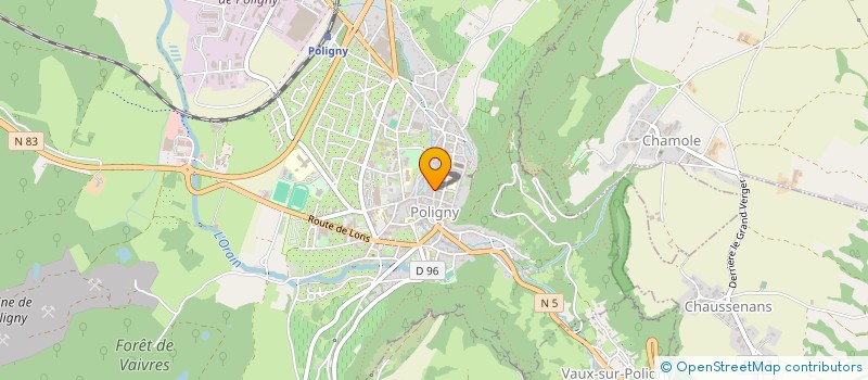 localisation de l'entreprise SOCIETE L'ATELIER DENTAIRE à POLIGNY