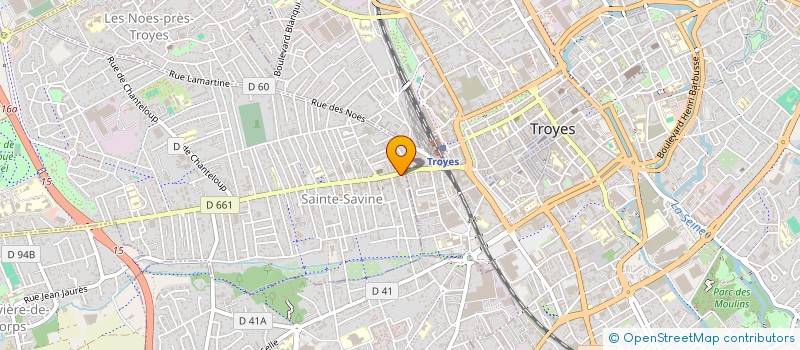 localisation de l'entreprise SOCIETE L.C.  SAINTE SAVINE