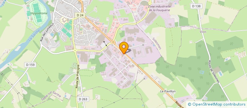 localisation de l'entreprise SOCIETE L.D.C.  SABLE-SUR-SARTHE