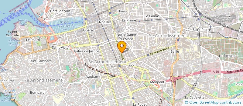 localisation de l'entreprise SOCIETE  L.E.M.  MARSEILLE