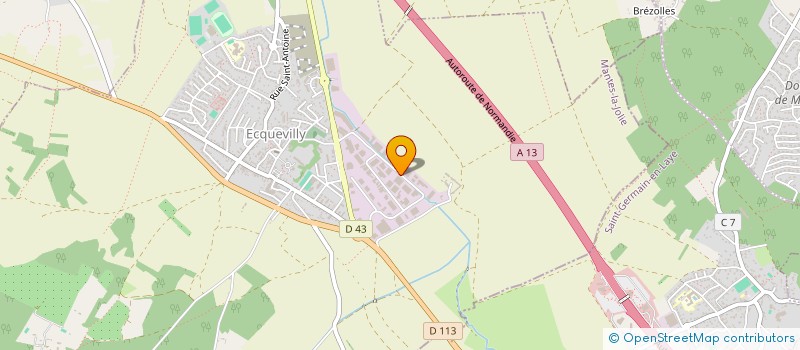 localisation de l'entreprise SOCIETE L.F. IMPORT à ECQUEVILLY