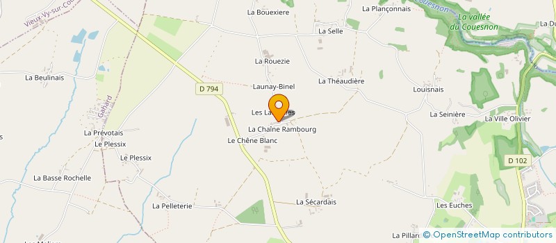 localisation de l'entreprise SOCIETE L HERMINE à LA CHAPELLE SAINT AUBERT