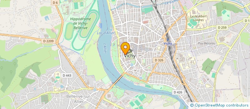localisation de l'entreprise SOCIETE L'IRIS à VICHY
