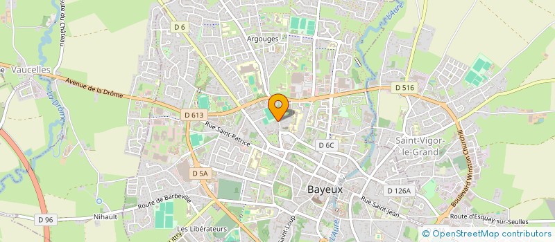 localisation de l'entreprise SOCIETE L.J.L.  BAYEUX