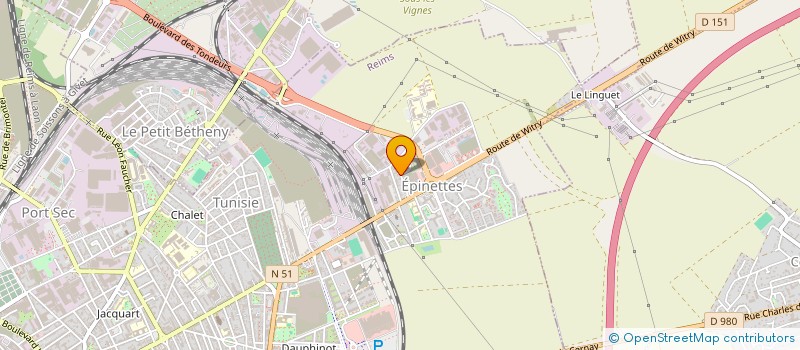 localisation de l'entreprise SOCIETE L'ODYSSEE à REIMS