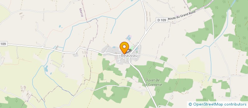 localisation de l'entreprise SOCIETE L'UNION JEU DE BOULES  JARZE VILLAGES