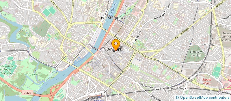 localisation de l'entreprise SOCIETE L.Y.Z  ANGERS