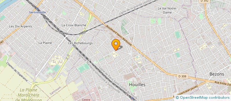 localisation de l'entreprise SOCIETE LA B DE LUXE  HOUILLES