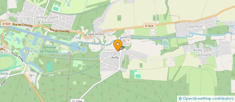 localisation de l'entreprise SOCIETE LA BOULE CORPS NUDS  FONTAINE-CHAALIS