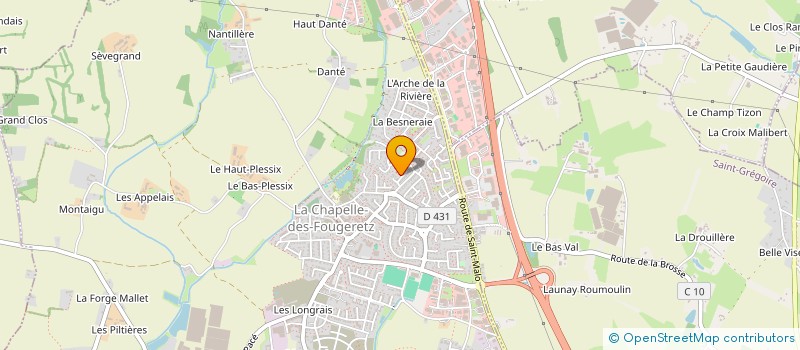 localisation de l'entreprise SOCIETE LA BOURDONNAIS  LA MEZIERE