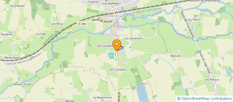 localisation de l'entreprise SOCIETE LA BRESSE à MEZERIAT