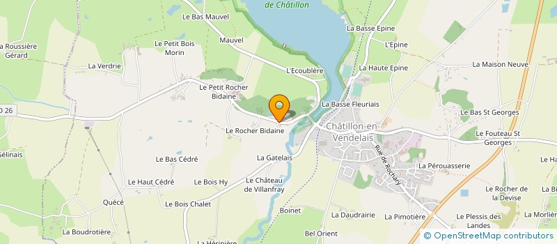 localisation de l'entreprise SOCIETE LA CASCADE  CHATILLON-EN-VENDELAIS
