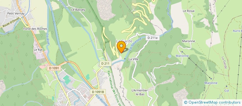 localisation de l'entreprise SOCIETE LA CATALANE DES 2 ALPES  LES DEUX ALPES