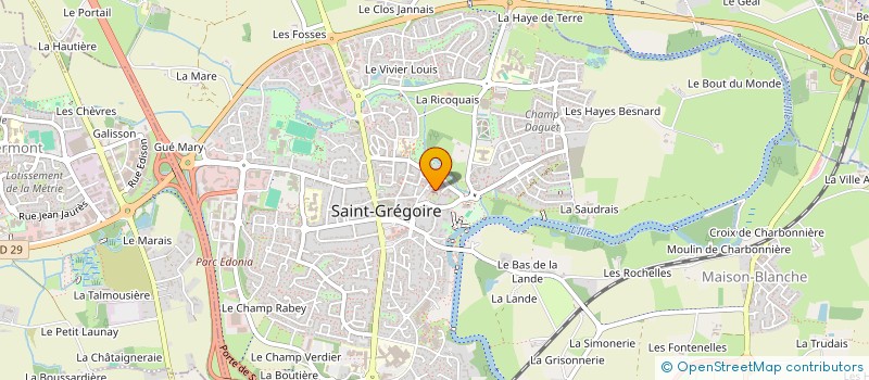 localisation de l'entreprise SOCIETE LA CIME  SAINT-GREGOIRE