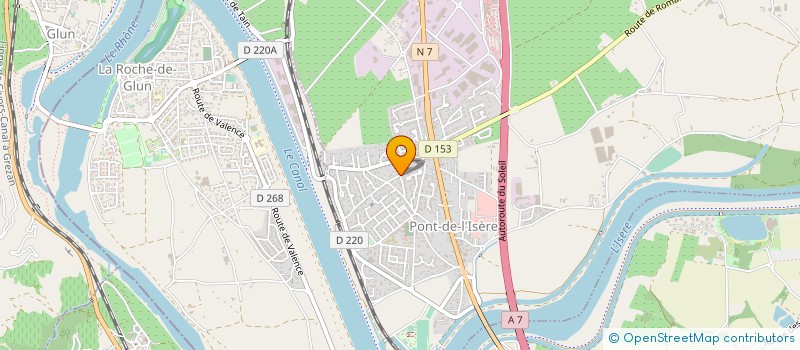 localisation de l'entreprise SOCIETE LA COMETE à PONT-DE-L'ISERE