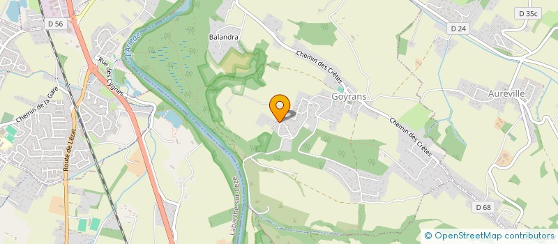 localisation de l'entreprise SOCIETE LA DEVEZE  GOYRANS