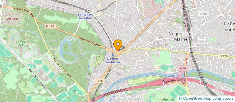 localisation de l'entreprise SOCIETE LA FERME  NOGENT-SUR-MARNE
