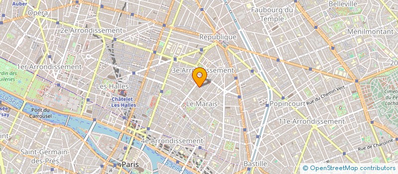 localisation de l'entreprise SOCIETE LA FORGE à PARIS