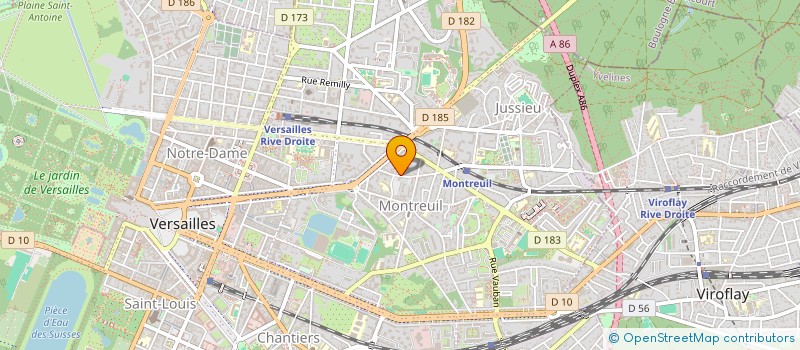 localisation de l'entreprise SOCIETE LA LAGUNE  VERSAILLES