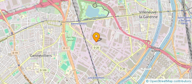 localisation de l'entreprise SOCIETE LA PARISIENNE à GENNEVILLIERS