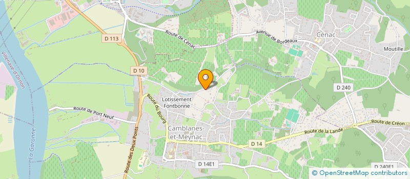 localisation de l'entreprise SOCIETE LA PERRAUDIERE  VILLENAVE-D'ORNON