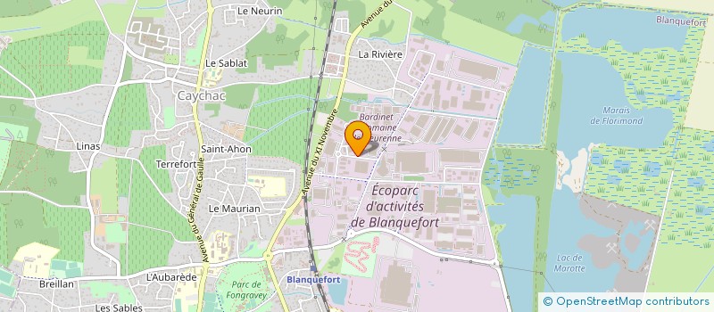 localisation de l'entreprise SOCIETE LA ROUTE à BLANQUEFORT