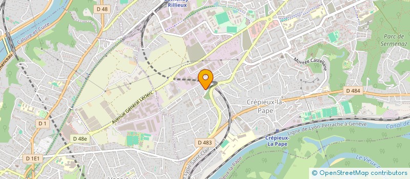 localisation de l'entreprise SOCIETE LA SEREINE  RILLIEUX-LA-PAPE