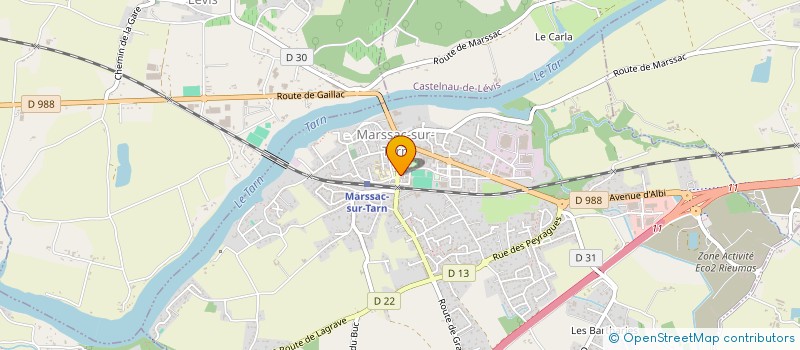 localisation de l'entreprise SOCIETE LA SOURIS  MARSSAC-SUR-TARN